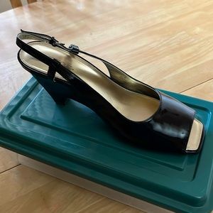 Brand new never worn Aerosoles wedge heel with buckle back